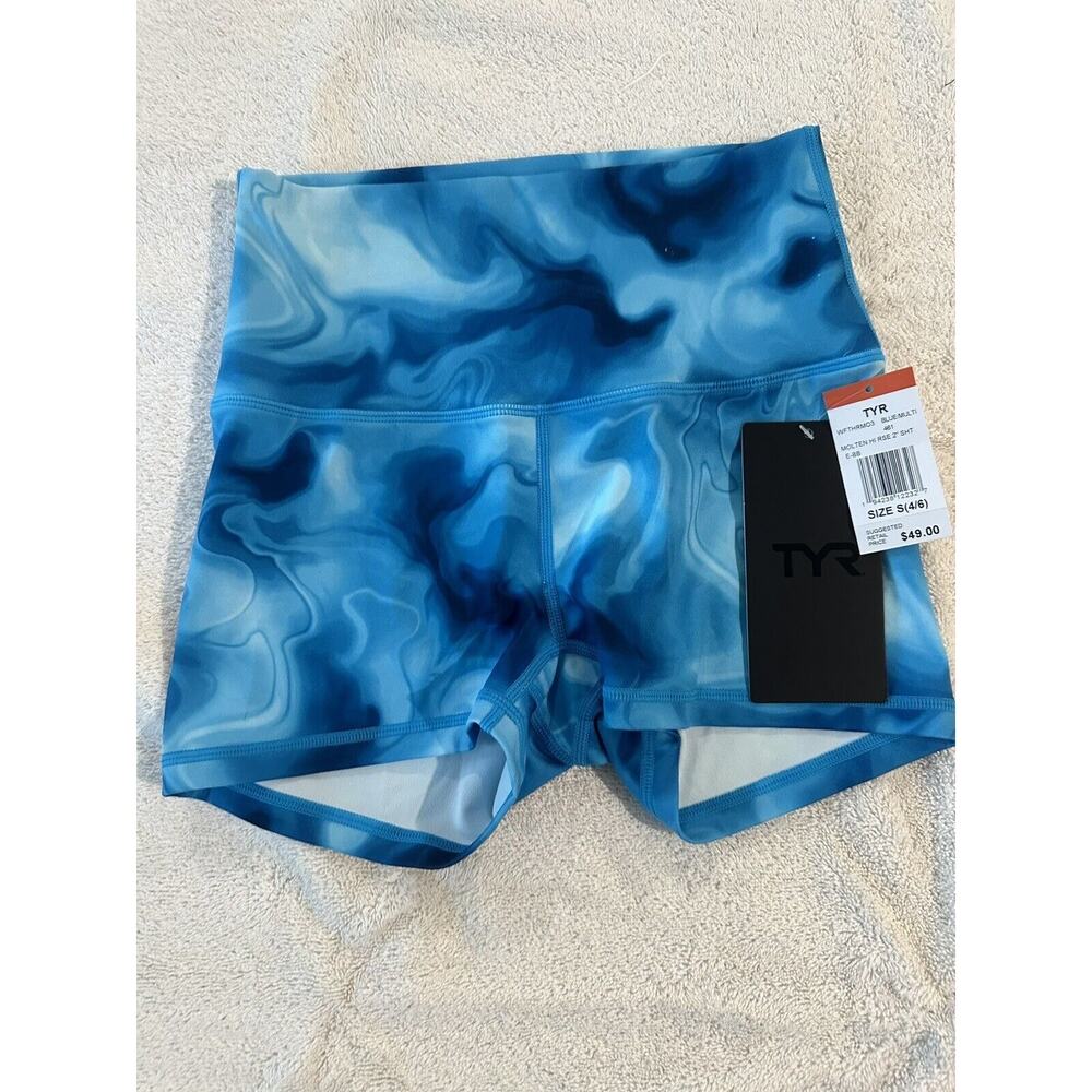 TYR Swimsuit Girls, MOLTEN HI RSE 2" SHT, Size S 4/6